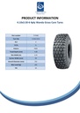 4.10/3.50-6 4pr Wanda P605 block tyre TL Spec Sheet