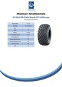 22.5x10.00-8 4pr Wanda P3026B utility tyre Spec Sheet