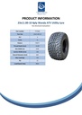 23x11.00-10 4pr Wanda P3077 utility tyre TL 98A3 Spec Sheet