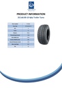 20.5x8.00-10 4pr Wanda P815 Spec Sheet