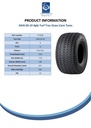 24x9.50-10 (240/75-10) 4pr Carlisle turf trac tyre E-marked TL Spec Sheet