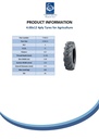 4.00-12 4pr V67 Vredestine open centre tyre TT Spec Sheet