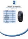 22x7.00-10 6pr Wanda WP01 ATV tyre Spec Sheet