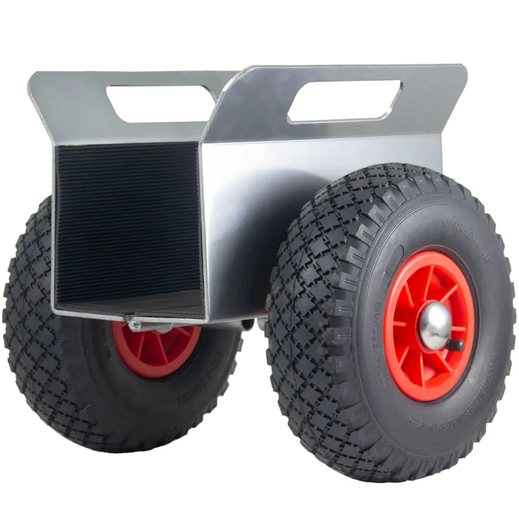 Panel transporter Clamp frame with 3.00x4 pneumatic wheels 170kg.