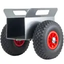 Panel transporter Clamp frame with 3.00x4 pneumatic wheels 170kg.