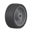 POSI 101/12G Wheel series 100mm black heat resistant silicone rubber on thermoplastic centre (-25°C - +250°C) 12mm bore hub length 38mm plain bearing 80kg