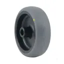 TPA 101/12G-ELS Wheel series 100mm electrically conductive grey thermoplastic rubber on polypropylene centre 12mm bore hub length 35mm plain bearing 70kg