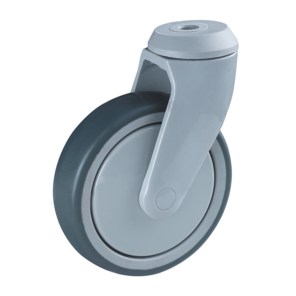 100mm PLASTIC BOLT HOLE CASTOR