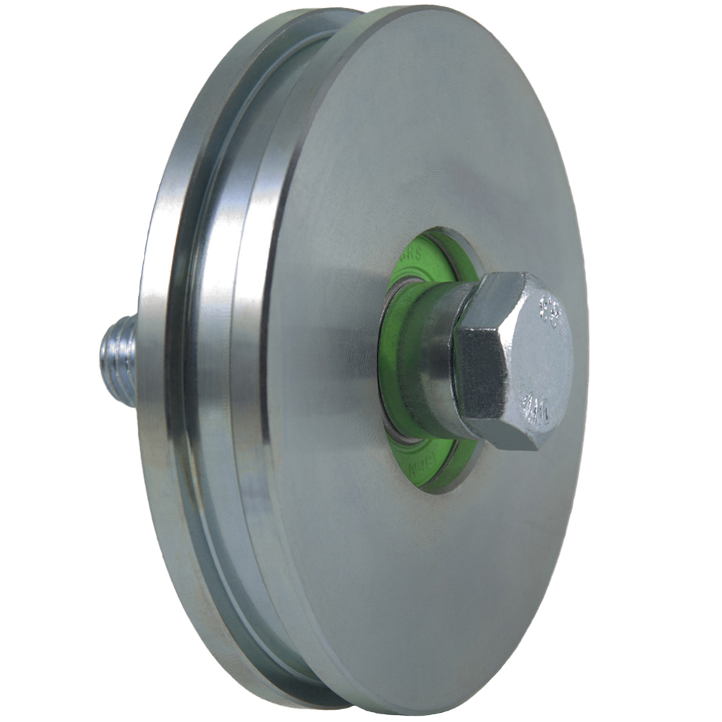 100mm Square groove wheel with 1 ball bearing