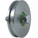 100mm Square groove wheel with 1 ball bearing