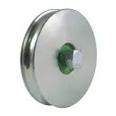 120mm Round groove wheel with 16.5mm groove 1 ball bearing