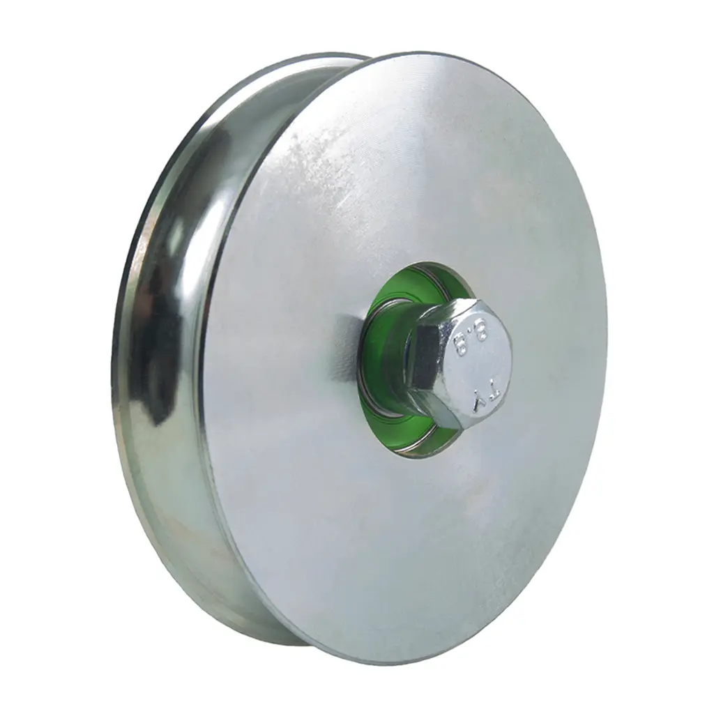 120mm Round groove wheel with 20.5mm groove 1 ball bearing