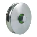 120mm Round groove wheel with 20.5mm groove 1 ball bearing