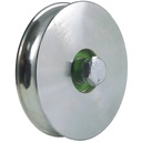 120mm Round groove wheel with 20.5mm groove 1 ball bearing
