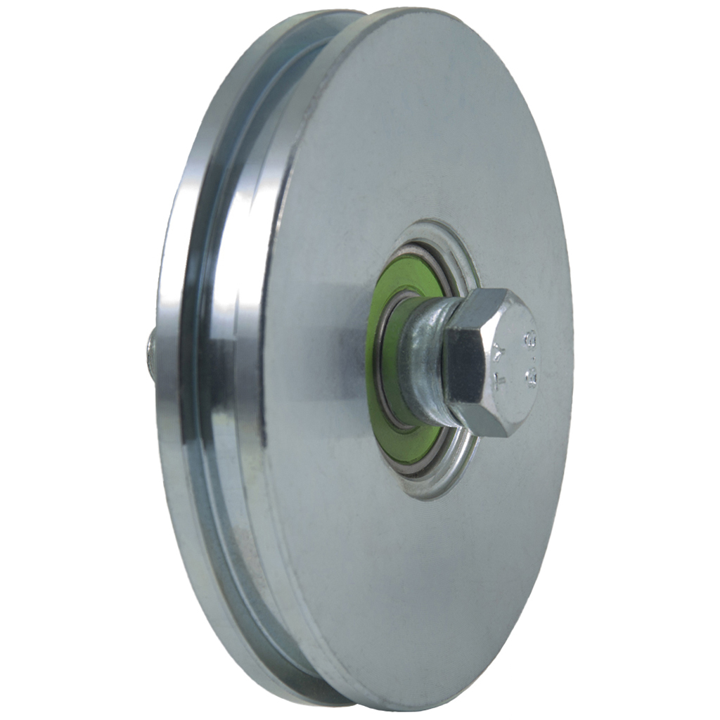 120mm Square groove wheel with 1 ball bearing