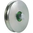 120mm V Groove wheel with 1 ball bearing