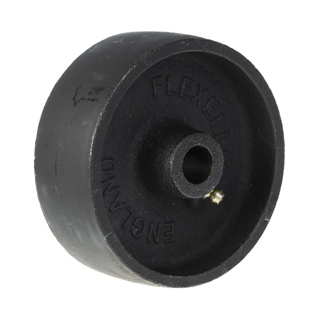WCI 5M15 Wheel series 125mm cast iron 15mm bore hub length 48mm plain bearing 630kg