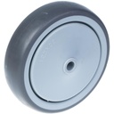 Wheel series 125mm grey thermoplastic rubber on polypropylene centre 10mm bore hub length 48mm single ball bearing 130kg