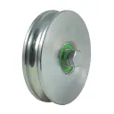 140mm Round groove wheel 20.5mm groove 2 ball bearings