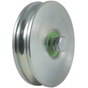 140mm Round groove wheel 20.5mm groove 2 ball bearings