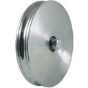 200mm Round groove wheel 20.5mm groove 2 ball bearing