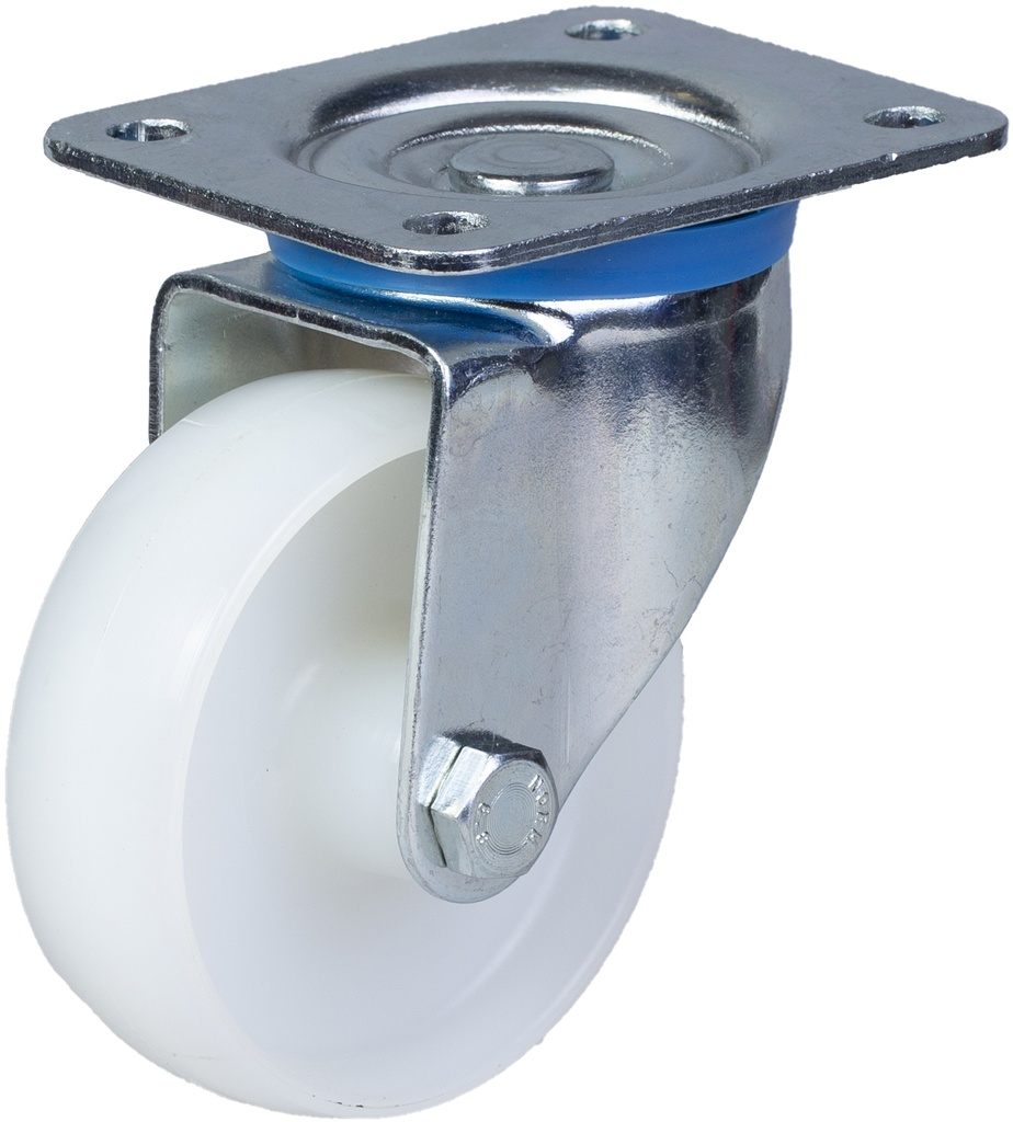 322 series 100mm swivel top plate 106x86mm castor with nylon plain bearing wheel 250kg