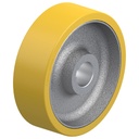 GTHN 252/50H7 250x80mm Extrathane polyurethane on cast iron centre bore 50mm H7 hub length 80mm plain bearing with keyway 14x3.8mm 1800kg