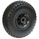 3.00x4 Puncture proof wheel plastic rim 20x75mm plain bearing 150kg