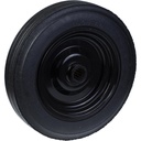 Wheel series 350mm black rubber on pressed steel centre  31.8mm (1 ¼") bore hub length 73mm roller bearing 400kg