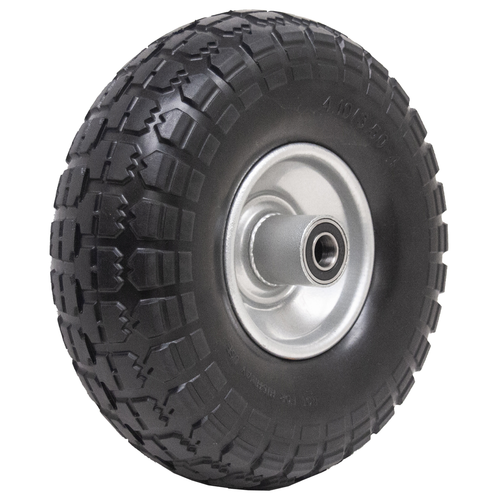 4.10/3.50-4 steel puncture proof wheel 16mm ball bearing 54mm offset hub 150kg