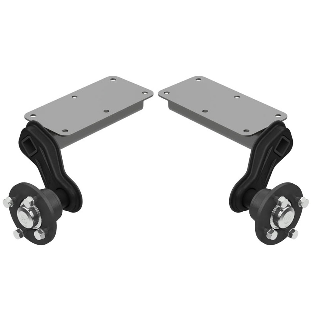 500kg Suspension Units, fitted with 4x100 hubs (pair)
