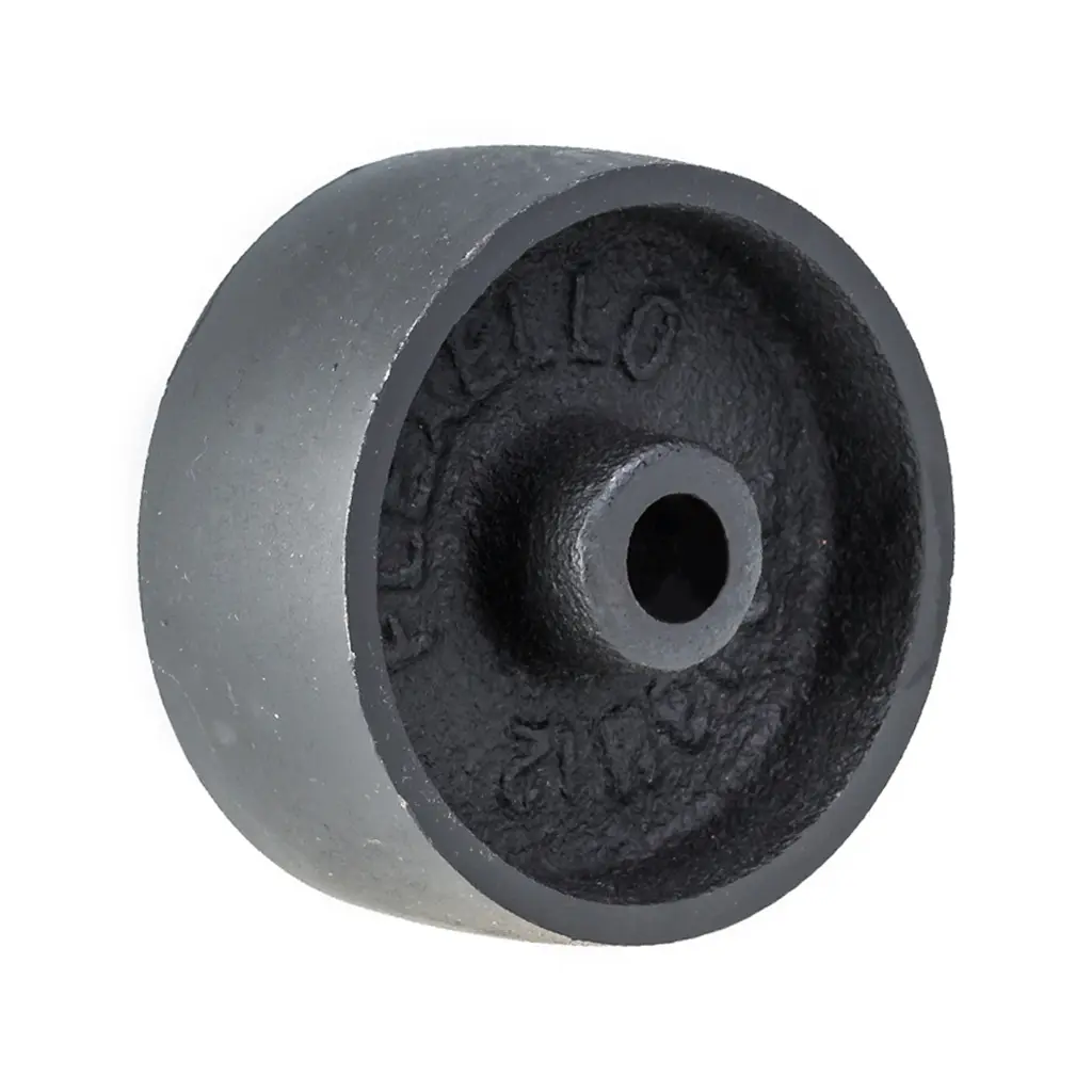 WCI 3M12 Wheel series 75mm cast iron 12mm bore hub length 40mm plain bearing 170kg