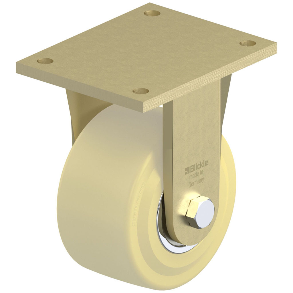 BS-GSPO 152K-35 150x80mm fixed top plate 175x140mm castor with cast nylon ball bearing wheel 3000kg.