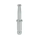 Gripneck stem fitting for twin wheel castor