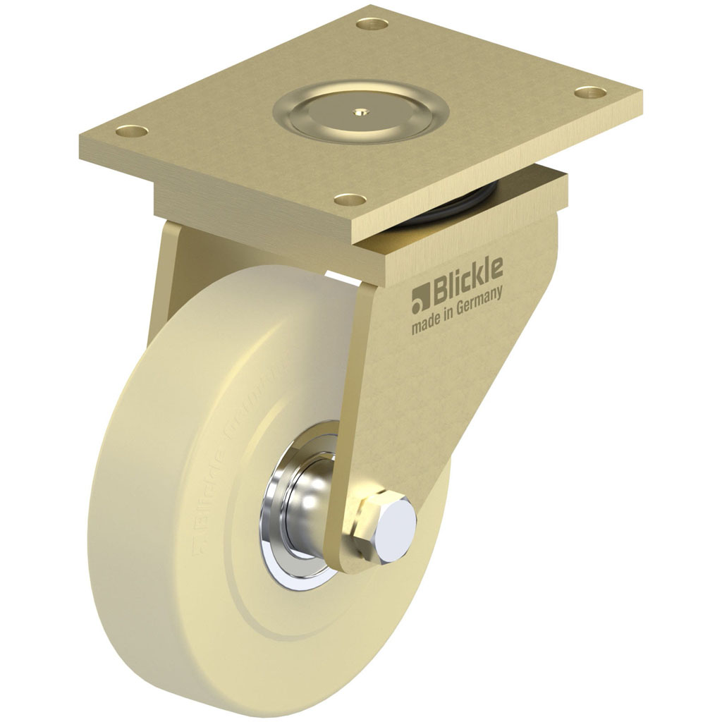 LS-GSPO 250K 250x65mm swivel top plate 255x200mm castor with cast nylon ball bearing wheel 5000kg.