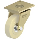 LS-GSPO 250K 250x65mm swivel top plate 255x200mm castor with cast nylon ball bearing wheel 5000kg.