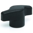M10 female thermoplastic wing knob (Brass insert)