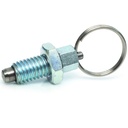 M12 Spring loaded ring pull plunger (8mm plunger diameter)