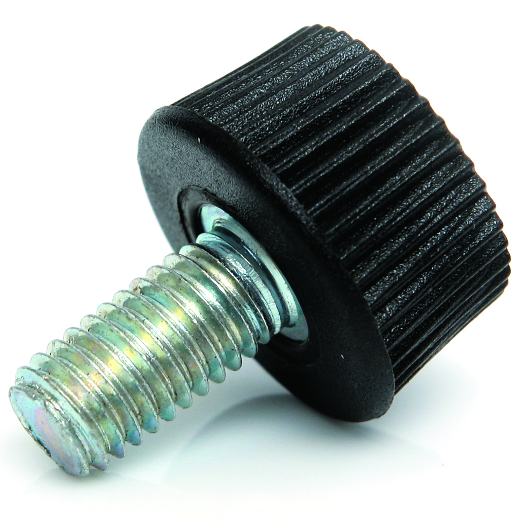 M4x15 thermoplastic thumbscrew knob (zinc thread)