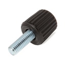 M6x15 thermoplastic thumbscrew knob (zinc thread)