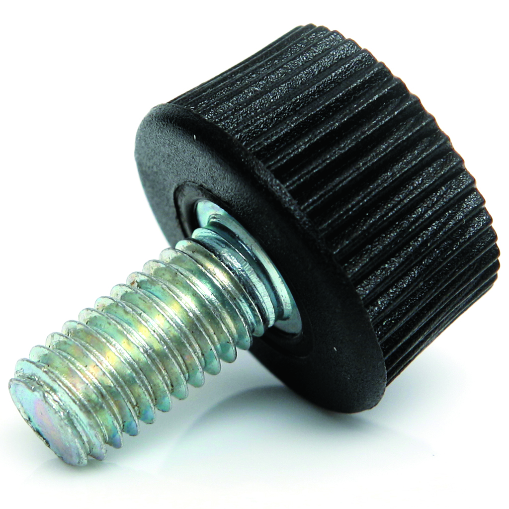 M8x20 thermoplastic thumbscrew knob (zinc thread)