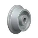 SPK 100G Wheel series 100mm flanged cast iron 20mm bore hub length 52mm plain bearing 800kg