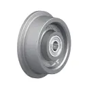 SPK 125K Wheel series 125mm flanged cast iron 20mm bore hub length 52mm ball bearing 900kg