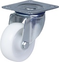 300 series 80mm swivel top plate 100x80mm castor with polypropylene roller bearing wheel 120kg