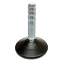 M12x50 Zinc plated tilting levelling foot with 55mm plastic base 250kg