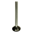 M12x100 Zinc plated tilting levelling foot with 40mm plastic base 100kg