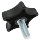 M8x50 thermoplastic lobe knob (Zinc thread)