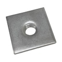 50x50x4mm M16 stainless steel weld on plate AISI 304/A2