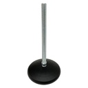 M12x150 Zinc plated tilting levelling foot with 100mm plastic base 750kg