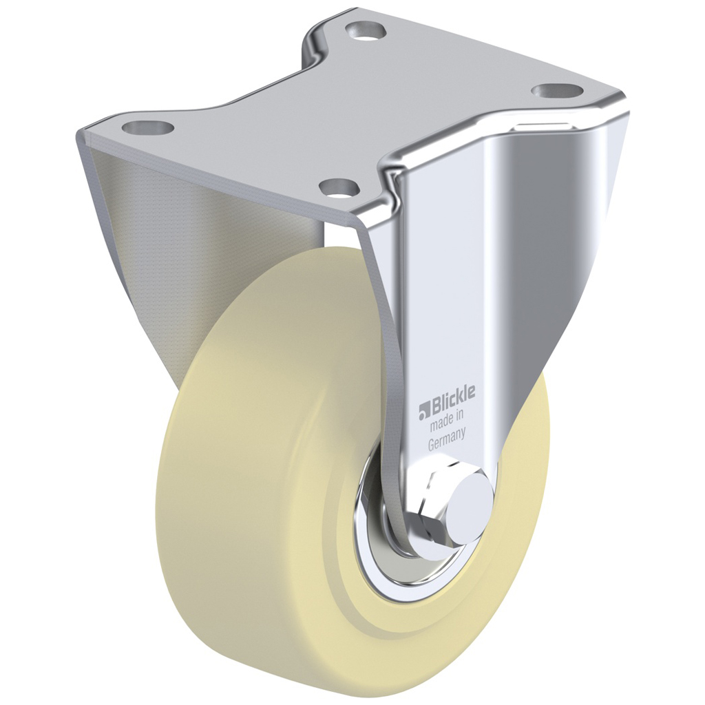 BH-GSPO 100K-1 100mm fixed top plate 100x85mm castor with cast nylon ball bearing wheel 700kg.